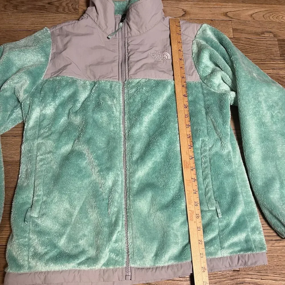 The North Face Youth Girl's Denali Thermal Jacket Blue Surf Green X-Large 18
